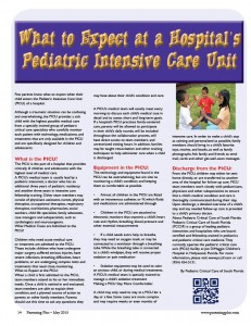 PCCSF on What to Expect in PICU