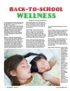 Back to school wellness